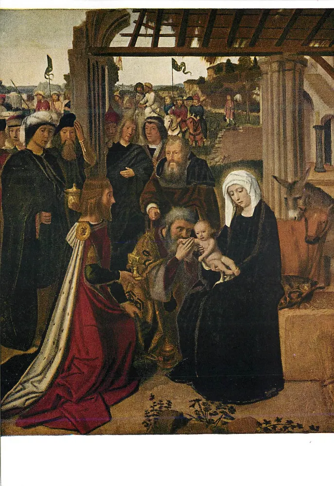 Adoration des Mages — peinture religieuse — éditeur non visible - Recto