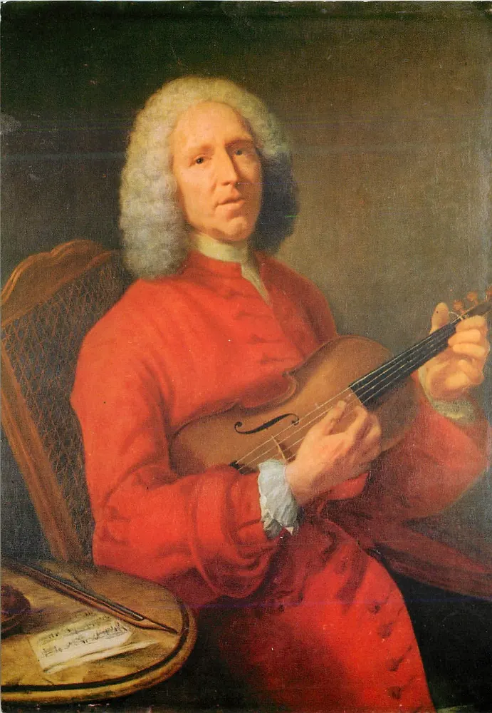 Retrato de um músico — tocando da mandolina — editor desconhecido - Frente