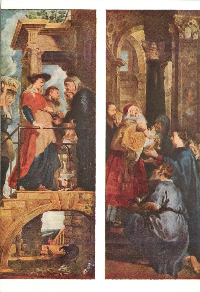Cenas bíblicas — pinturas a óleo — editor não visível - Frente