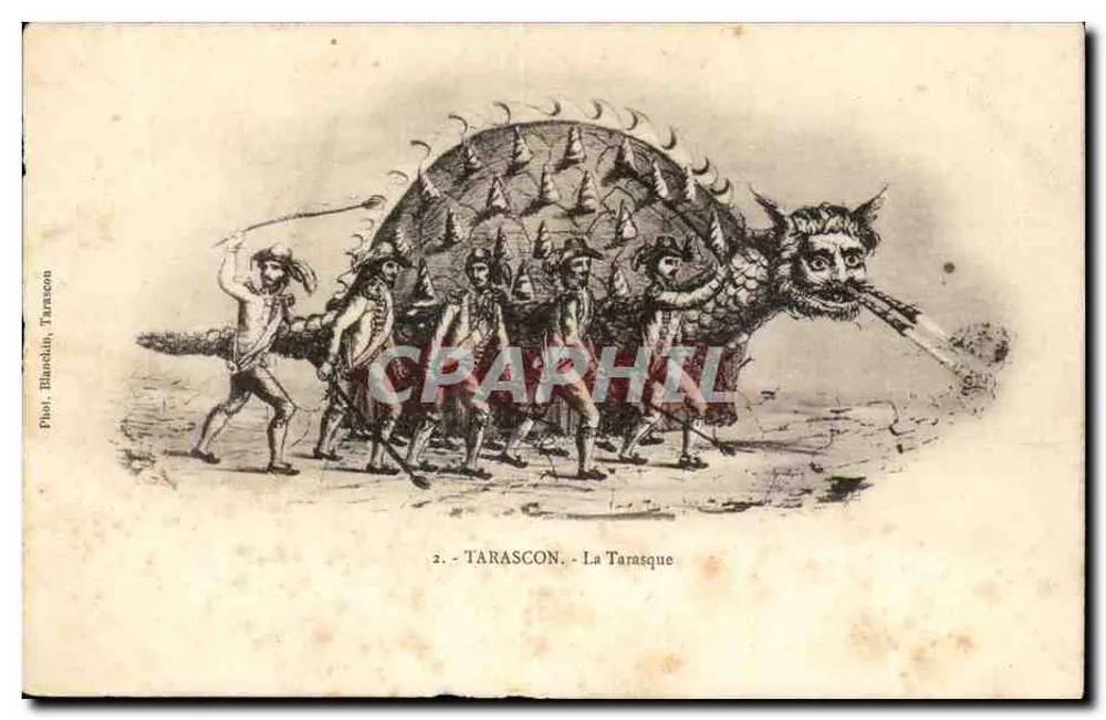 Tarascon — A Tarasque — Fot. Banechin, Tarascon - Frente
