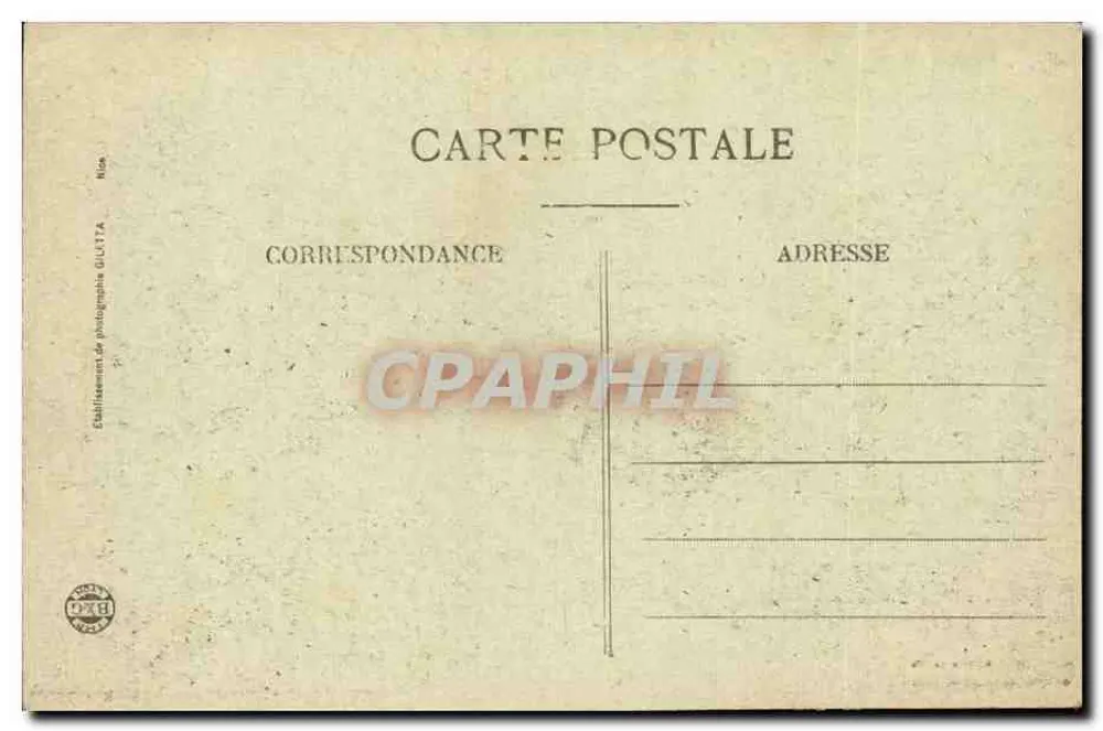 Nice - Palácio da Jetée e Jardim Albert Ier — Edição Gilletta, n°21 - Verso
