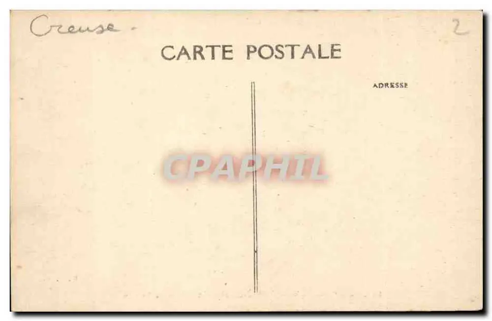La Creuse Pittoresque — 1185. Crozant. — Vallée de la Sédelle — M.F.A. - Verso