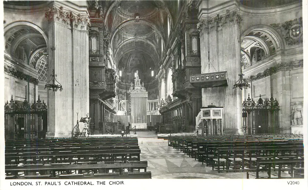 Londres, catedral de São Paulo, o coro — V2040 - Frente