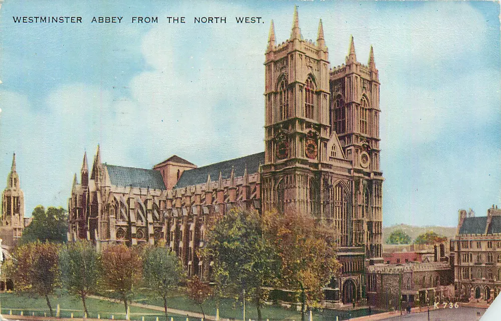 Abadia de Westminster vista do Noroeste — K 736 - Frente