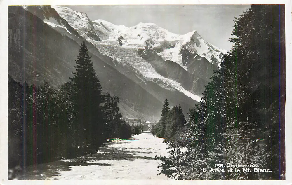 L'Arve e o Mt. Blanc — Chamonix — n° 155 - Frente