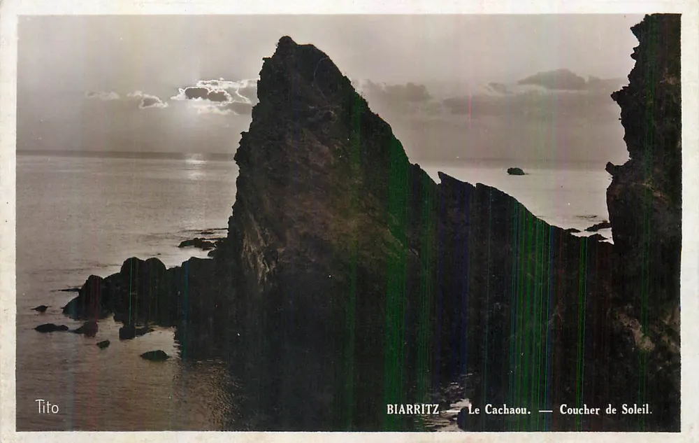 Biarritz — Le Cachaou — Pôr do Sol - Frente