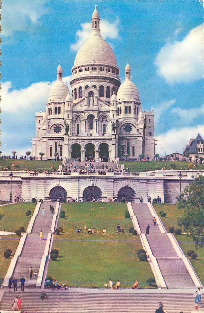 Sacre-Cœur de Montmartre — Paris — editor não visível - Frente