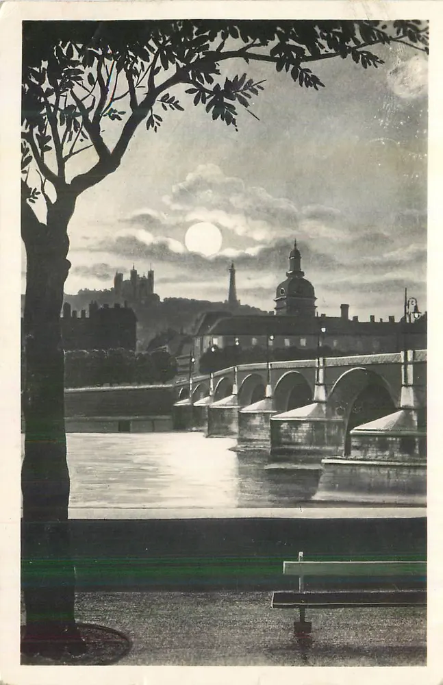 Vue de la Seine à Paris — Pont et architecture — Éditeur non identifiable - Recto