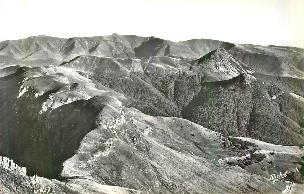 Panoramablick auf die Berge — Verlag Michel - Vorderseite