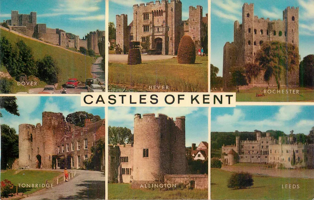 Schlösser von Kent — Dover, Hever, Rochester, Tonbridge, Allington, Leeds - Vorderseite