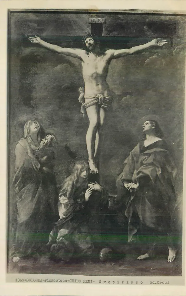 Cristo Crucificado — Guido Reni — Pinacoteca, Bologna — Ed. Croci - Frente