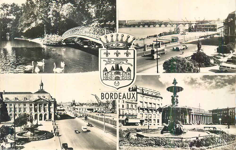 Bordeaux — vue panoramique — éditeur Tito - Recto