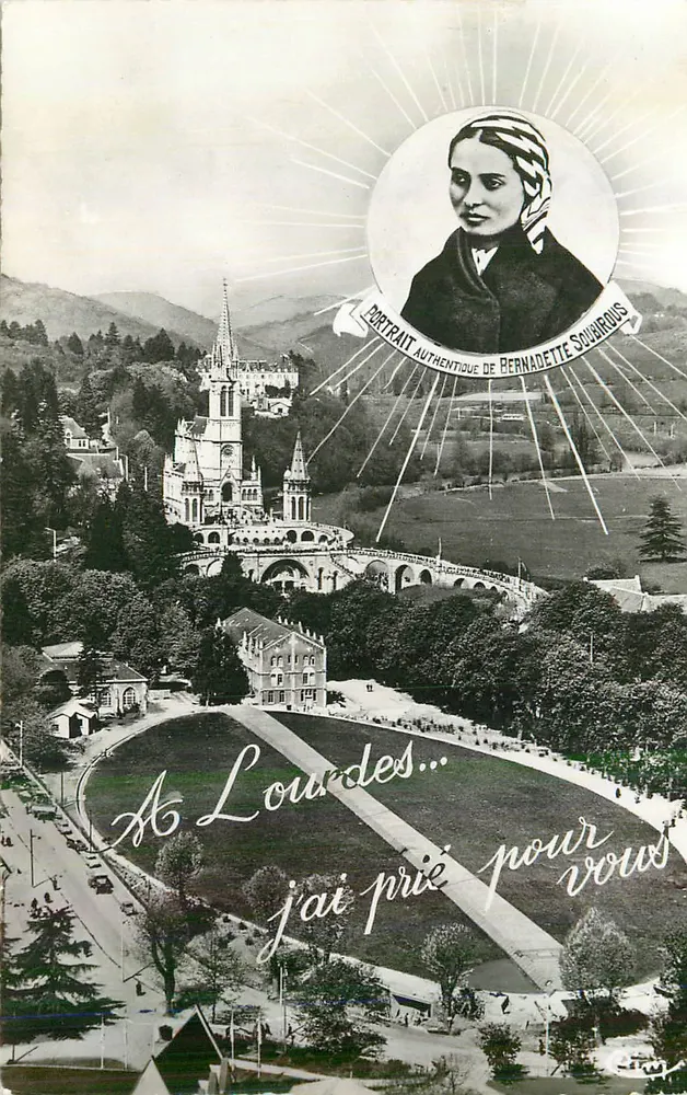 Lourdes — Authentisches Portrait von Bernadette Soubirous — Verlag nicht sichtbar - Vorderseite