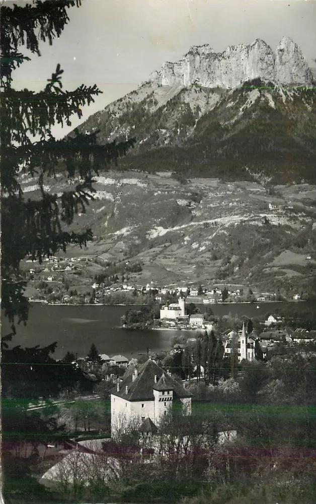 Castello di Chillon — lago Léman — vista panoramica — editore non visibile - Recto