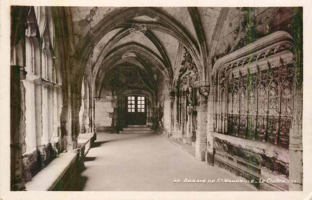Abdij van St-Wandrille - Het Cloister — uitgever LL, n° 52 - Voorkant