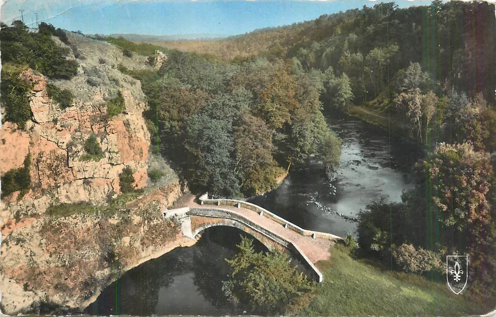 Ponte sobre o rio — vista panorâmica — editor desconhecido - Frente