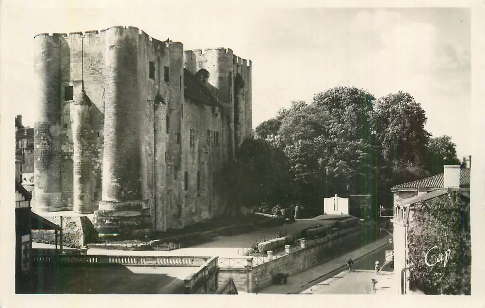 Castelo de Caumont — vista da torre — Cap postales - Frente