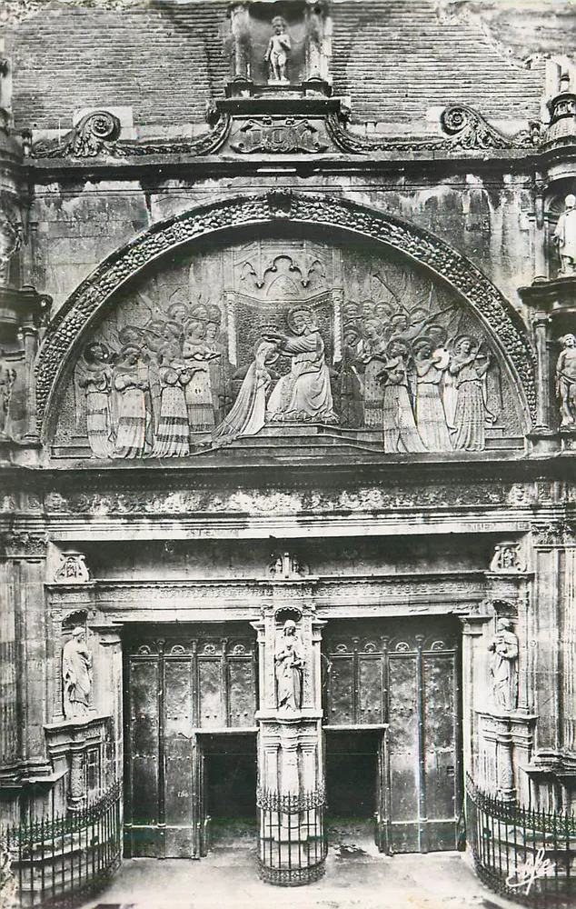 Portale della chiesa di Santa Maria — facciata scolpita — Édouard Lefebvre, n° 195 - Recto