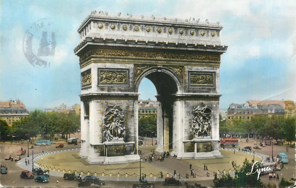 Arco do Triunfo — Paris — editor Lympo, n° de série não visível - Frente