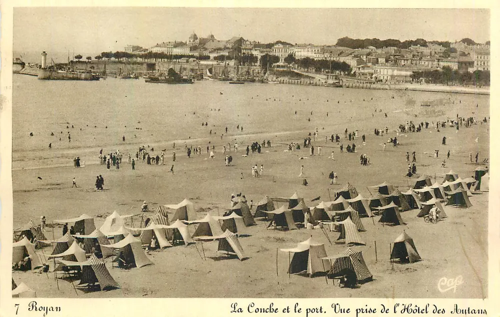 La Conche et le port. Vue prise de l'Hôtel des Autrans — Royan - Vorderseite