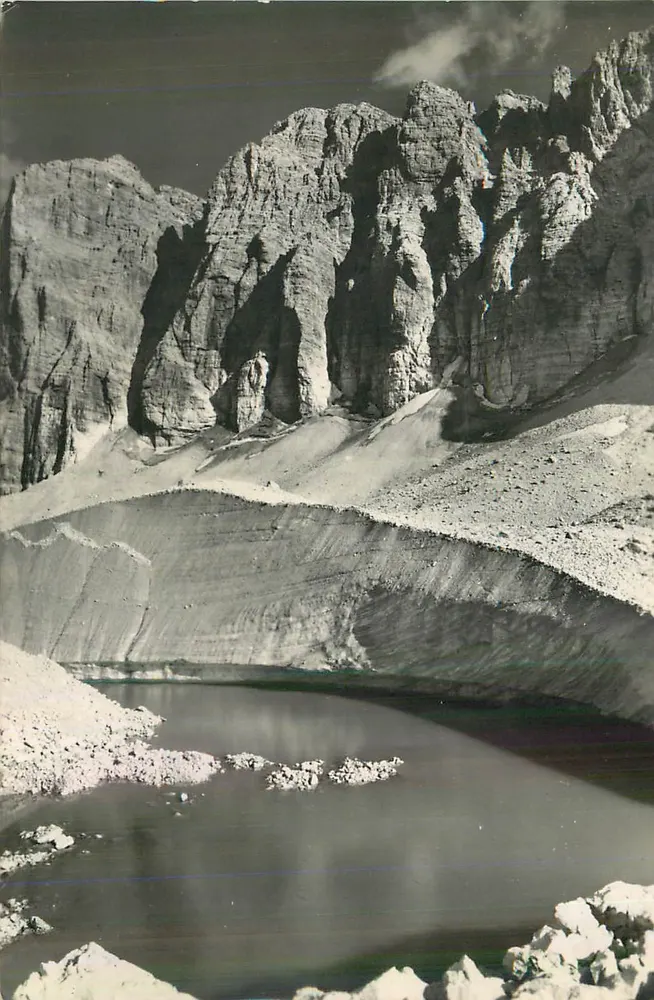 Lac de Braies — Dolomites — éditeur inconnu, n° de série non lisible - Recto