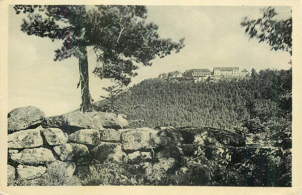 Castelo de Schlossstein — vista panorâmica — editor não identificado - Frente