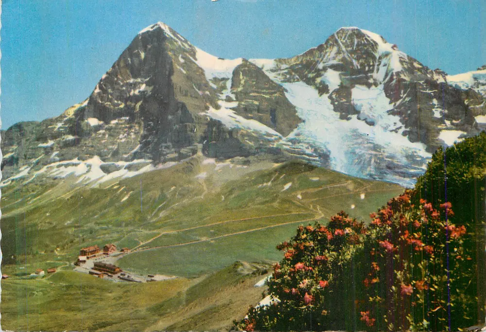 Monte Rosa — vista panorâmica — editor desconhecido, número de série ilegível - Frente