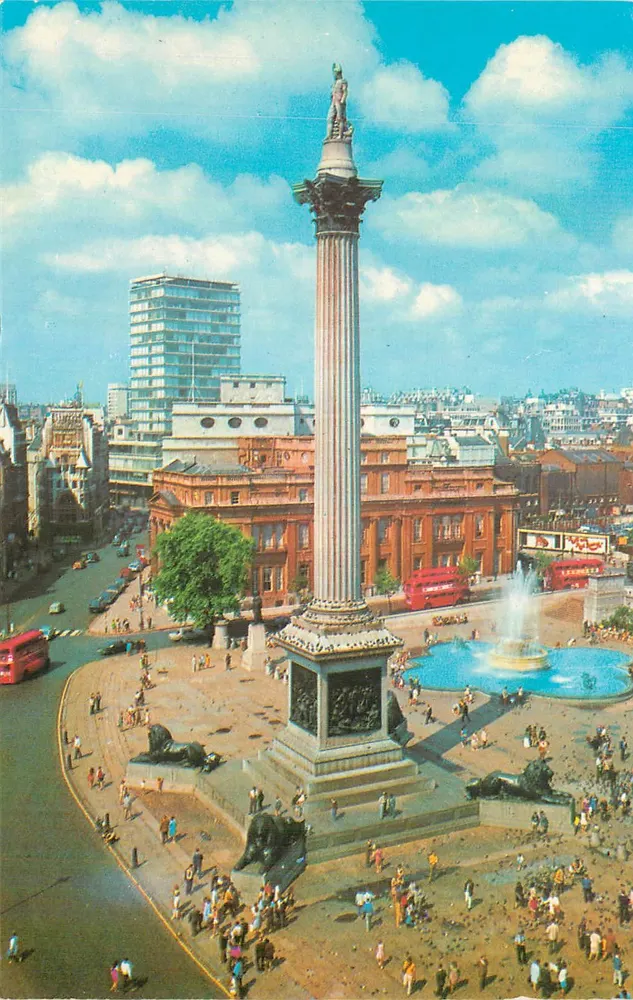 Coluna de Nelson — Praça de Trafalgar — Londres — editor não visível - Frente