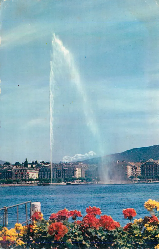 Fontäne Jet d'Eau — Genf — unbekannte Ausgabe - Vorderseite