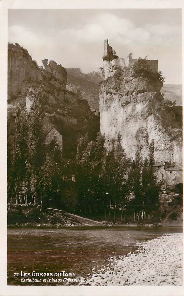 Les Gorges du Tarn — Castelbouc et le Vieux Château — éditeur non identifié, n° 77 - Recto