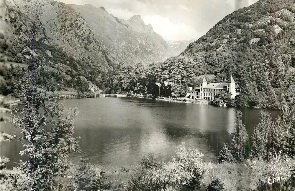 See Crac — Blick auf den See und das Schloss — Verlag Crac - Vorderseite
