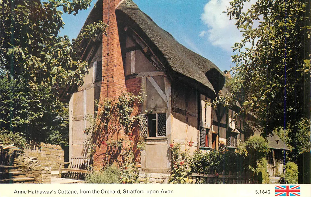 Anne Hathaway's Cottage, vom Obstgarten, Stratford-upon-Avon — S.1642 - Vorderseite