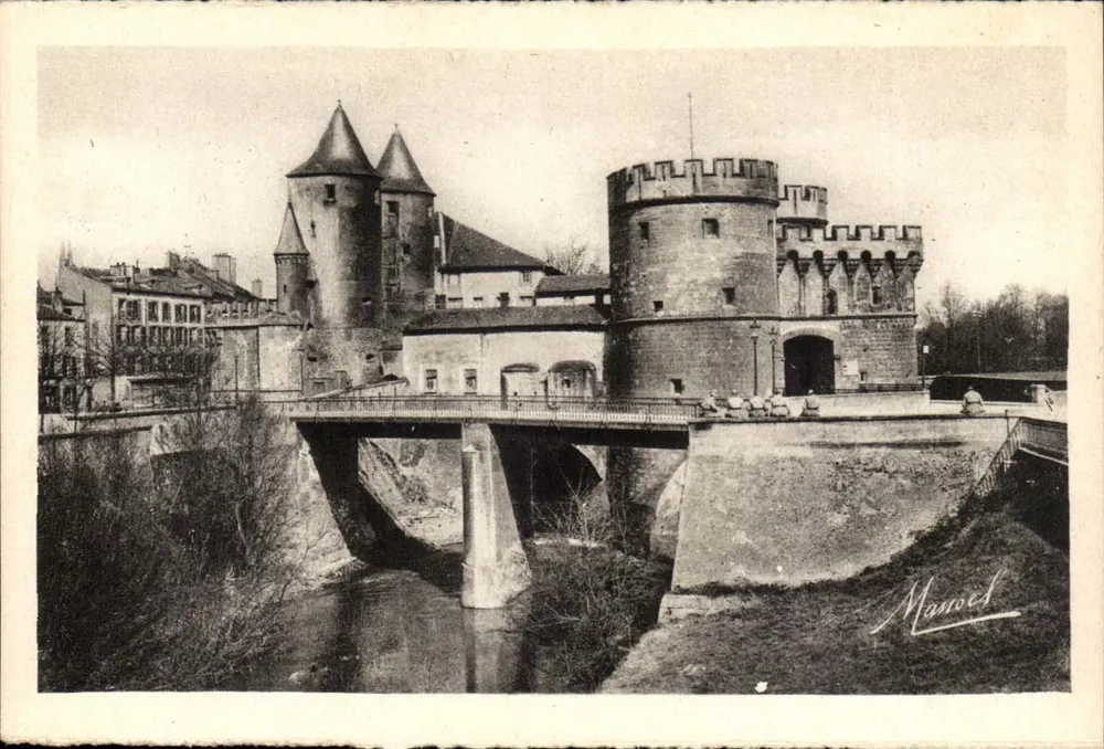 Metz — Porte des Allemands und die Seille — Édition P. Phil - Vorderseite