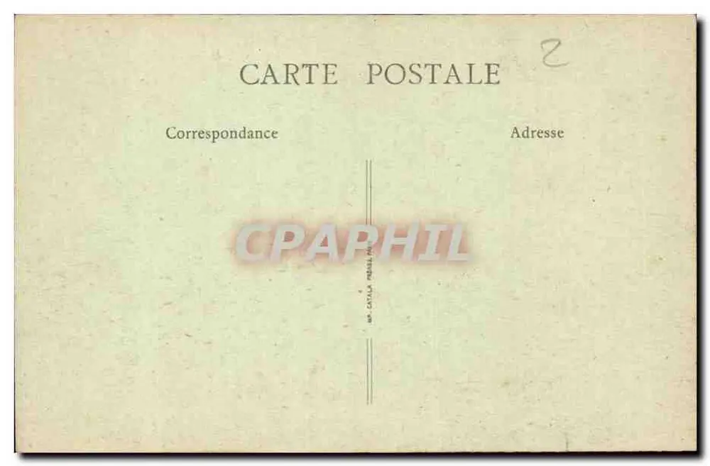 Lyon - Fontaine Bartholdi — érigée en 1892 — B.P. PARIS n° 68 - Verso