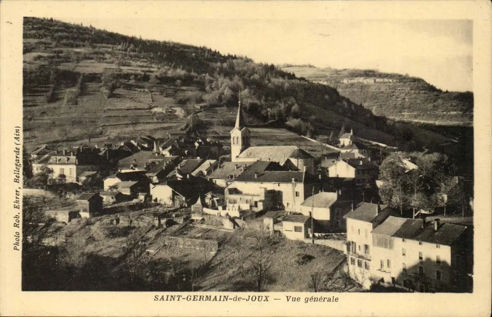 Saint-Germain-de-Joux — Vista geral — Foto Rob. Ehrer, Bellegarde (Ain) - Frente