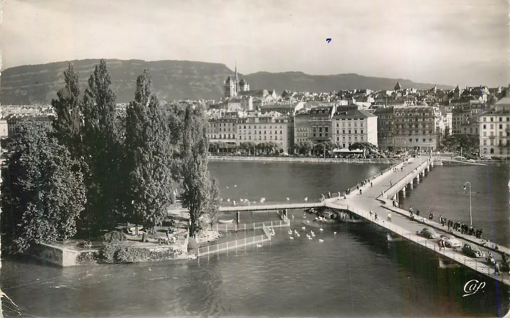 Aussicht von Grenoble — Brücke über den Drac — Verleger Cap - Vorderseite