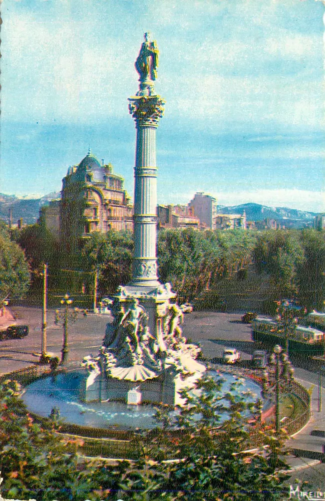 Denkmal für die Jungfrau der Frieden — Barcelona — Verlag Mirello - Vorderseite