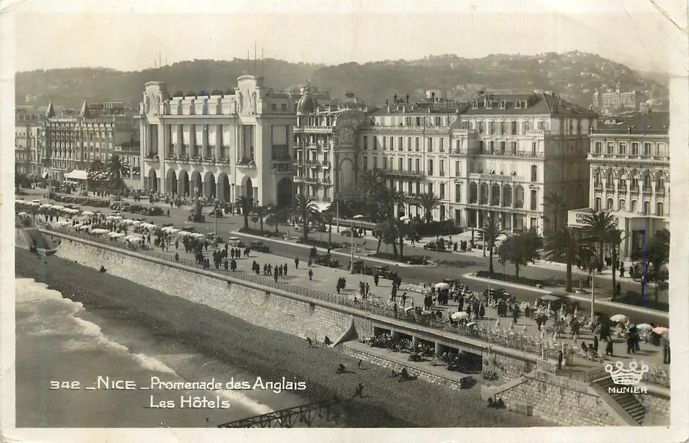 Nice - Promenade dos Ingleses - Os Hotéis - Frente