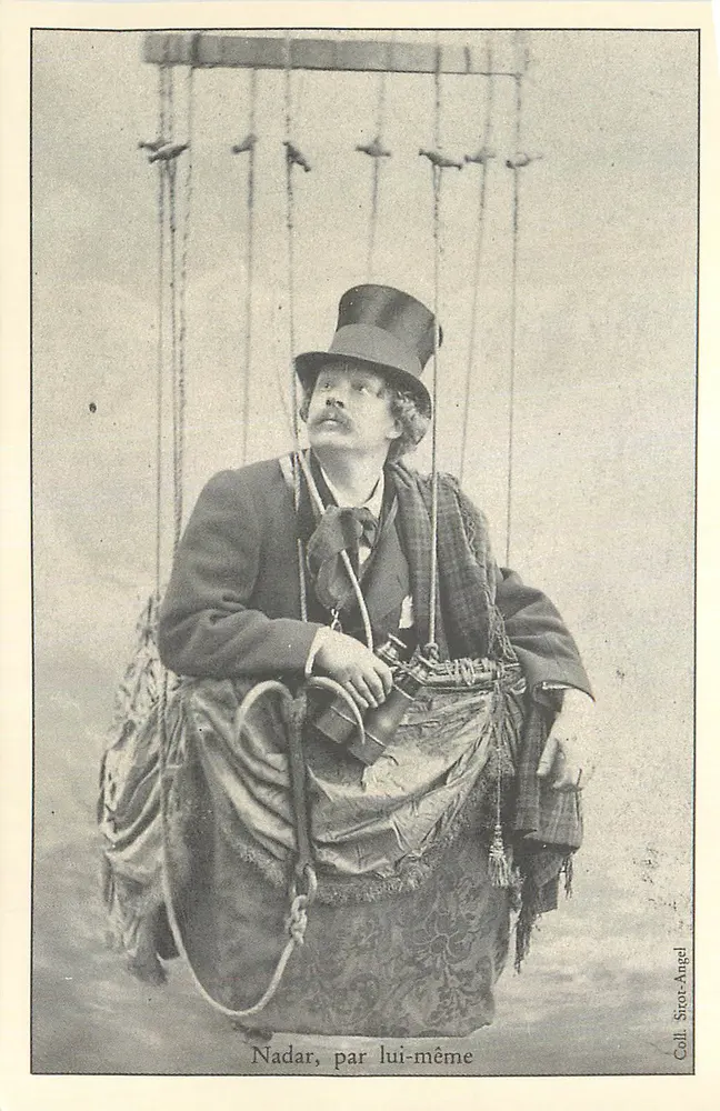 Nadar, door hemzelf — portret in ballon — uitgever Sirot-Angel - Voorkant
