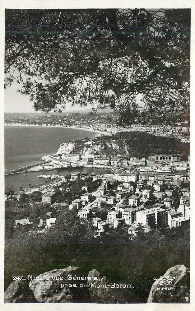 Nice - Vista Geral, tirada do Mont-Boron — Munier, n°247 - Frente