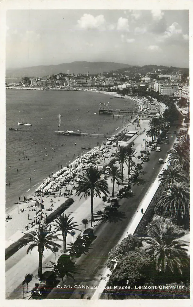 CANNES — As Praias. O Monte Cavaleiro — C.24 - Frente