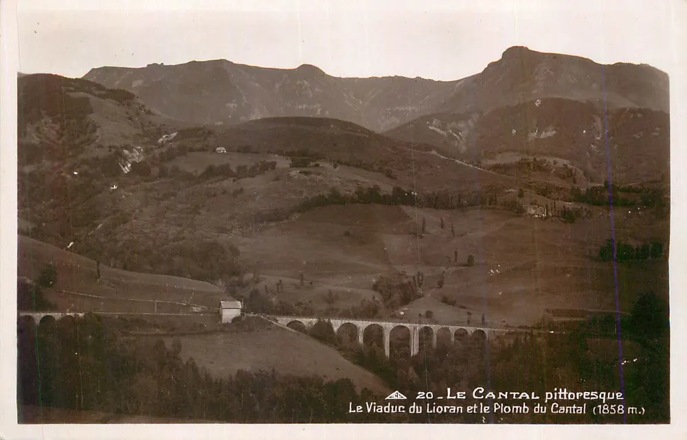 Der Viadukt von Lioran und der Plomb du Cantal — Das pittoreske Cantal — Nr. 20 - Vorderseite