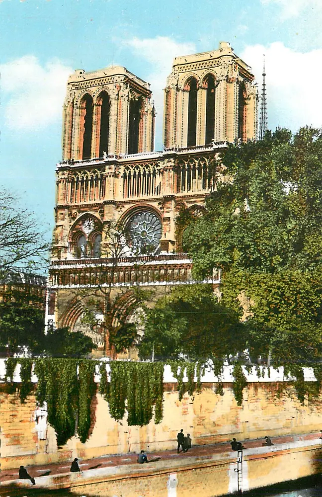 Notre-Dame de Paris — vista da fachada — editor não identificado - Frente