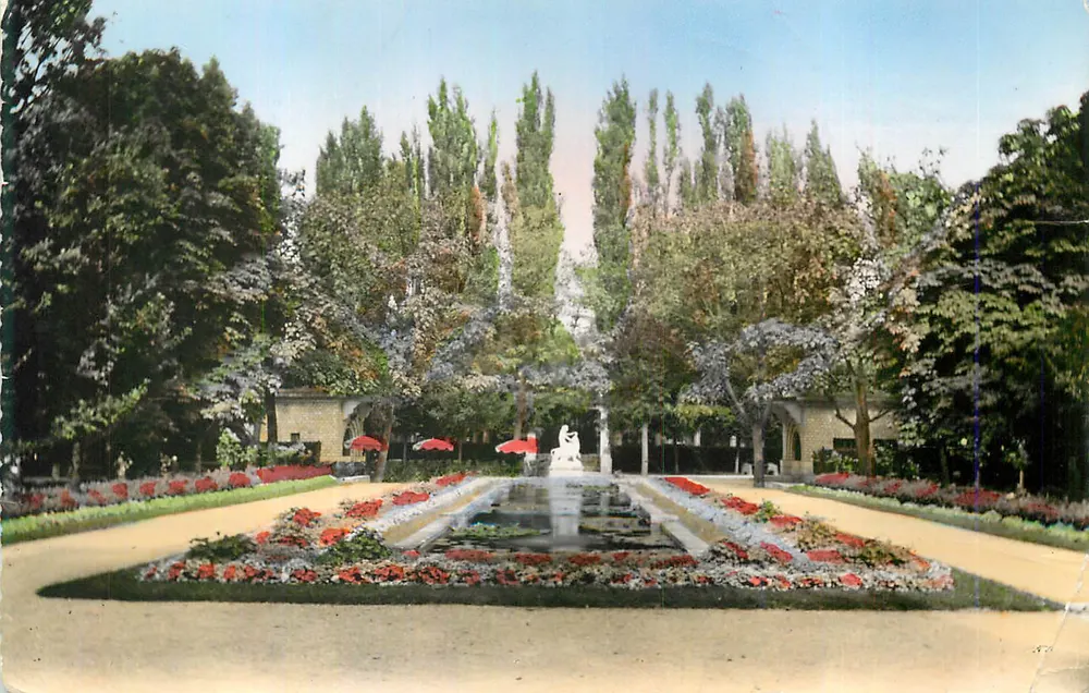 Jardim de Verão — Fonte com estátua — Editor anônimo, número de série não visível - Frente