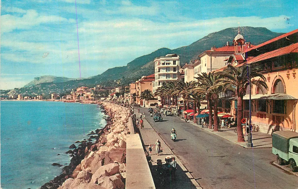 Promenade dos Ingleses — Nice — vista panorâmica — editor não identificável - Frente