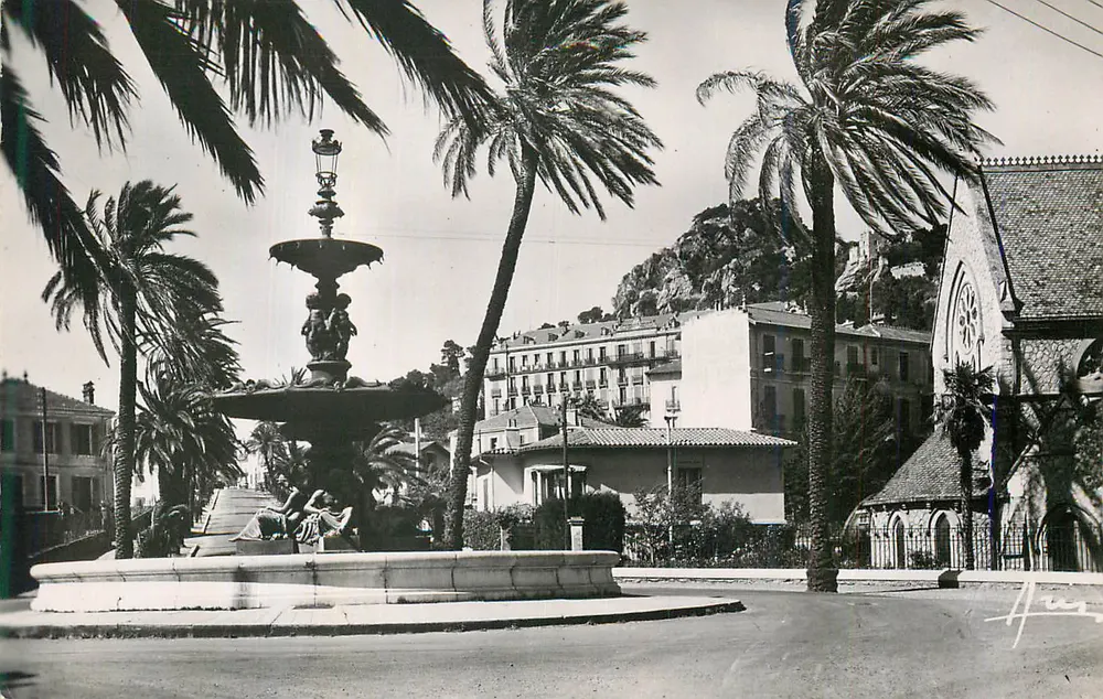 Fontaine de la Place de la Mairie — Cannes — édit. A. Lévy n° 103 - Recto