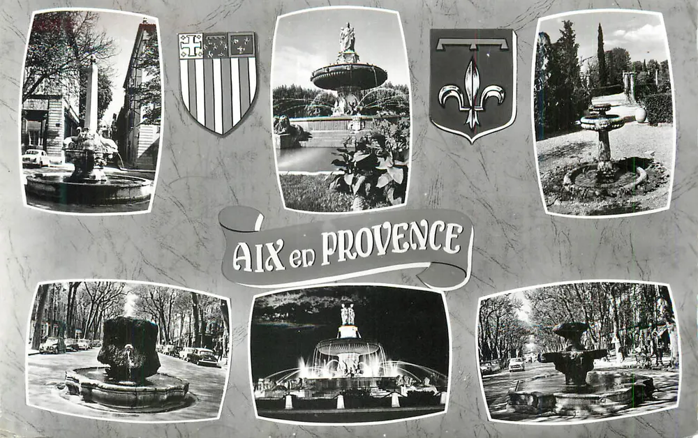 Aix-en-Provence — Fontes e brasões — Editor desconhecido, número de série não visível - Frente