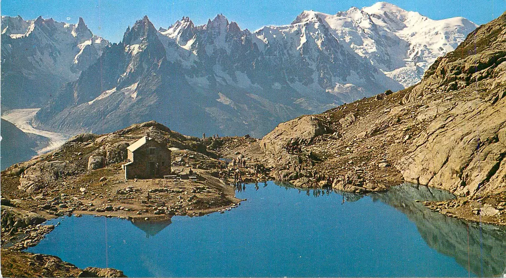 Refuge des Mont-Blanc — Gletschersee — Panoramablick — Verlag nicht sichtbar - Vorderseite