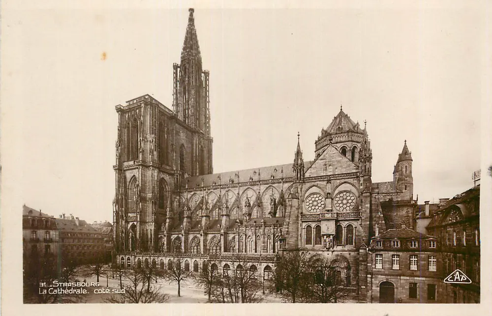 Estrasburgo — A Catedral, lado sul — editor CAP - Frente