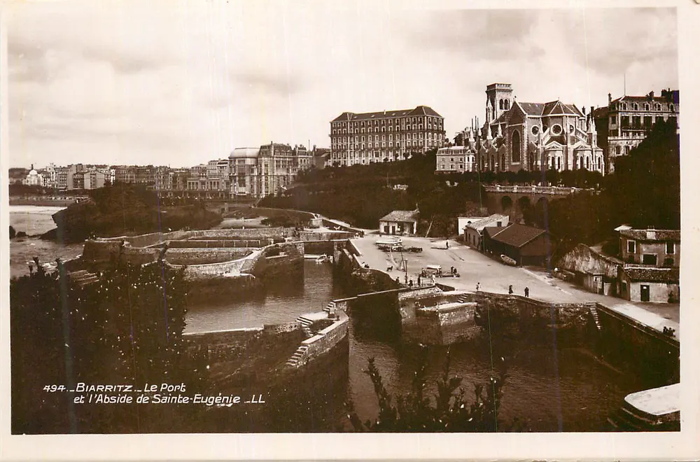 Biarritz — O Porto e a Abside de Santa Eugênia — LL, n° 494 - Frente